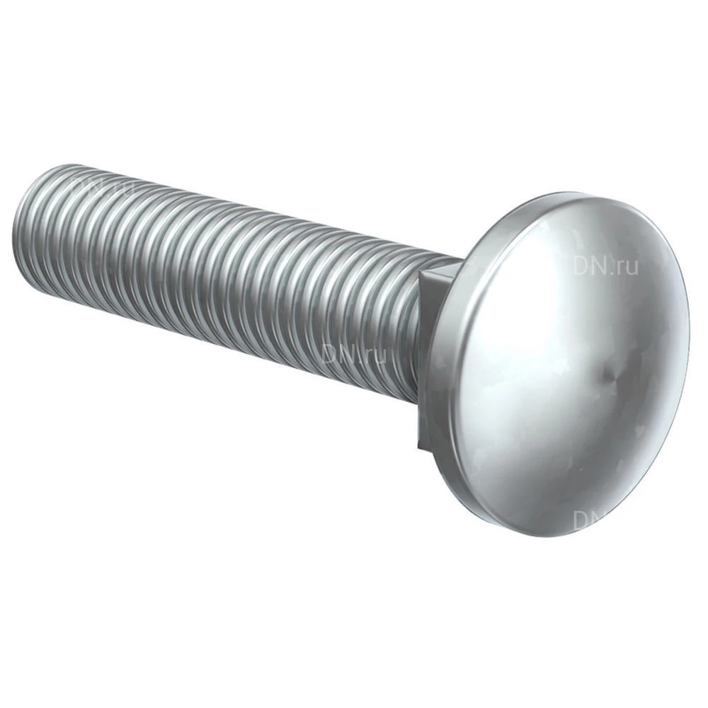 Винт IEK M6х30мм с гладкой головкой и квадратным подголовником, корпус - сталь, CMZ11-VT-06-030 (упаковка 100шт)
