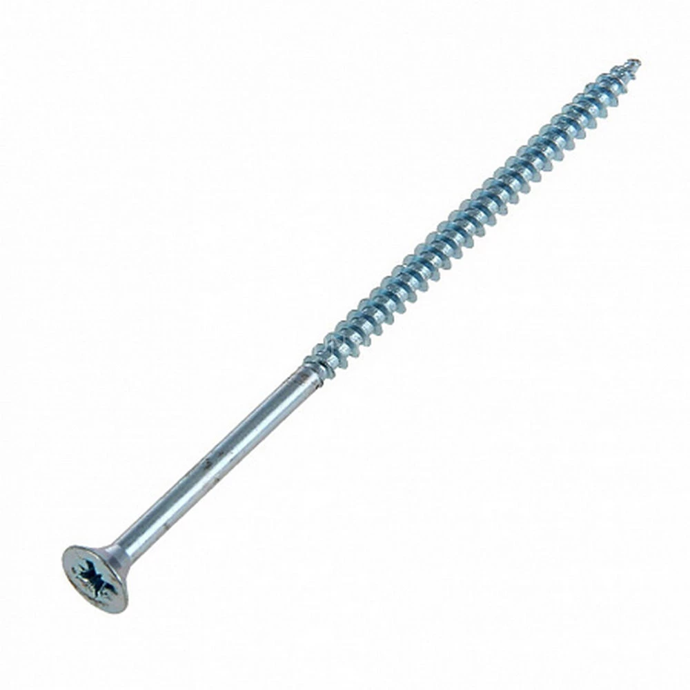 Шуруп для дерева ZITAR 6х200мм 500шт, головка - потайная, диаметр - 6мм, длина - 200мм, материал - углеродистая сталь, покрытие - белый цинк, упаковка - 500шт