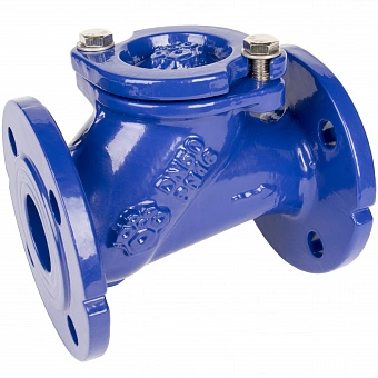 Клапан обратный РАШВОРК 405 Ду40 Ру16 фланцевый, шаровой, корпус - чугун, шар - алюминий+NBR, уплотнение - NBR