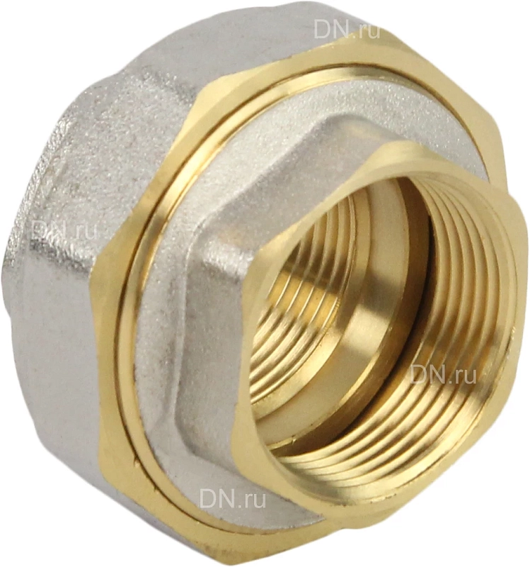 Муфта соединительная разборная (Американка) Aquasfera Ду32 (1 1/4″) Ру20 ВР/ВР прямая латунная ГОСТ 32585-2013