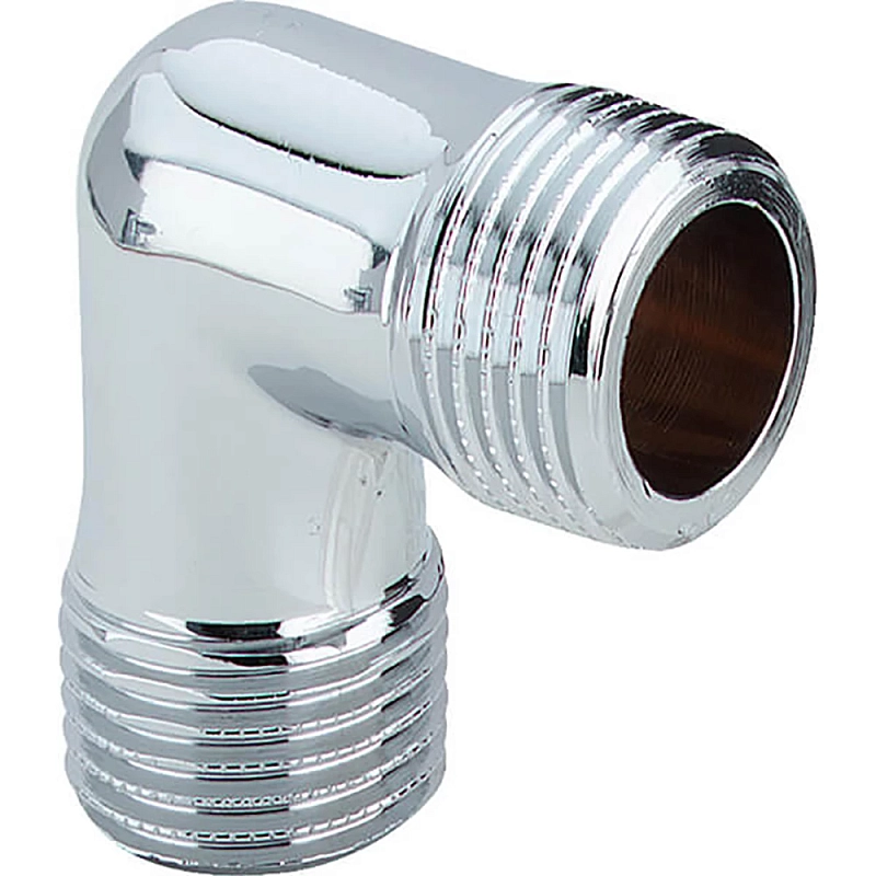 Угол Viega 1611 1/2″ Ду15 Ру25 90° корпус латунь хромированая наружная/наружная резьба
