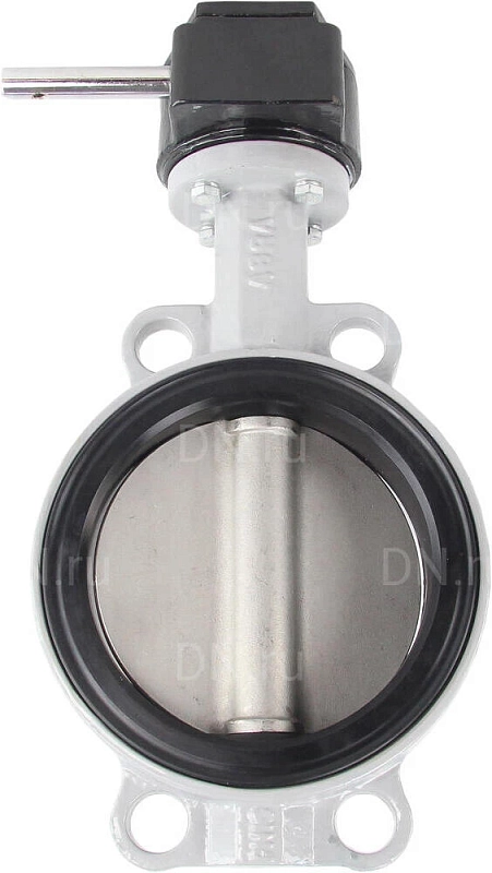 Затвор дисковый поворотный ABRA BUV-VF863D Ду250 Ру16 межфланцевый, корпус - чугун GG25, диск - нержавеющая сталь AISI 316, уплотнение - NBR, с редуктором