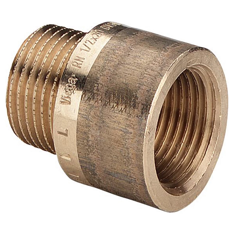 Удлинитель Viega 3525 1/2″ Дн15 Ру25 длина 120 мм, внутренняя/наружная резьба, корпус – бронза